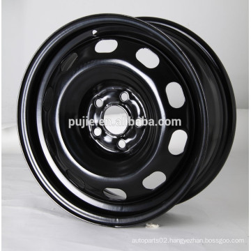 15 inch black snow steel wheel